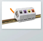 Housing Din-Rail Mounting RJ45 Keystone Jack Holder For Module Labeling Field Earth Spring IP20 Dust-Proof Laptop Box