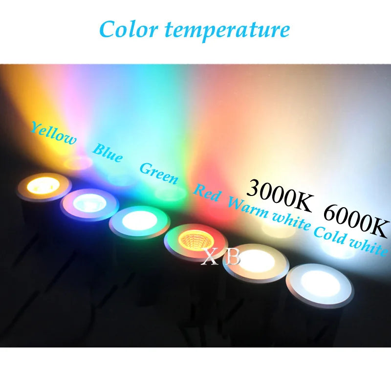 LED Underground Light 5W 3W Waterproof Outdoor Ground Garden Path Floor Buried Yard Spot Landscape IP67 DC12V AC220V 110V