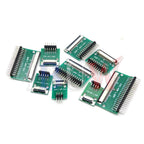 FPC FFC Adapter Board 0.5mm 1.0mm To 2.54mm Connector Straight Needle And Curved Pin 6 8 10 12 20 24 26 30 34 40 50 60 80 Pin