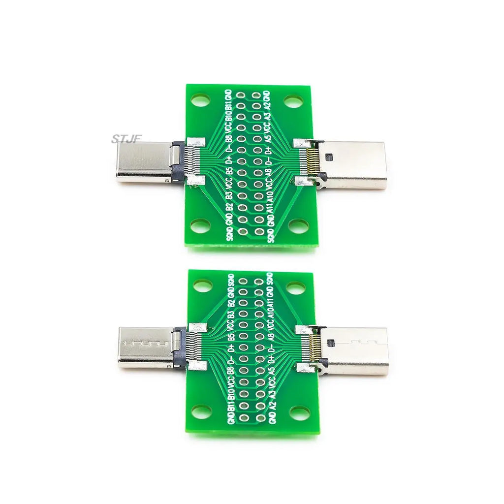 USB 3.1 Connector Type-C Adapter Plate PCB Board Female Male Head Convertor 2*13P to 2.54MM Transfer Test Board USB3.1 Module