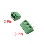 10Pcs KF127 5.0mm Pitch PCB Wire Terminals Block KF127 2Pin 3Pin Spliceable Straight Pin Screw Terminal 26-14AWG Cable Connector