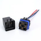 1PCS DC 12 24V 40A 4 5-Pin AMP Waterproof Relay Harness Tinned Copper Wires 5-PIN SPDT For  Boat Auto Fan Car relay With Socket