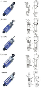 2PCS CNTD CZ-8N Limit Switch Replacement Spare Waterproof IP65 10A 250VAC for CNC Machine Quick Install NC NO Easy Wiring