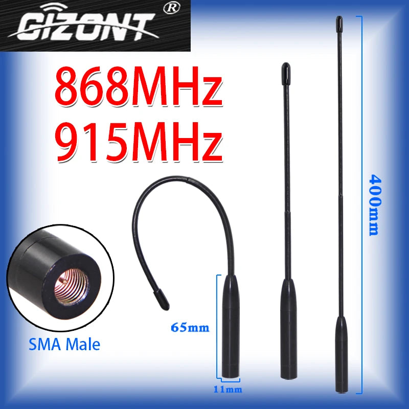 Support Custom 2PCS LoRa Module Antenna for Meshtastic 868MHz 915MHz Soft Antenna Omni High-Gain Whip Antenna SMA Head Connector