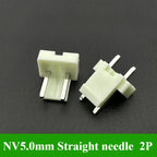 5/10/30/50/100Pcs NV5.0mm Pitch 5.0mm 2P 3P 4P 5P 6P Connector With Housing Straight Neddle Terminal Socket Replaces JST Plug