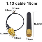4PCS LoRa Antenna 868MHz 915MHz 3DBI with U.FL I-P-E-X-1 To SMA Connector for Lora Board ESP32 Lora32u4 II WiFi Lora32 15cm