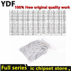 (50-4000pcs) 100% New 0402 0603 0805 1206 1210 2010 2512 SMD Resistor Assorted Kit 1K 1R 0R-910R 1K-910K 1M-10M Resistance 1% 5%