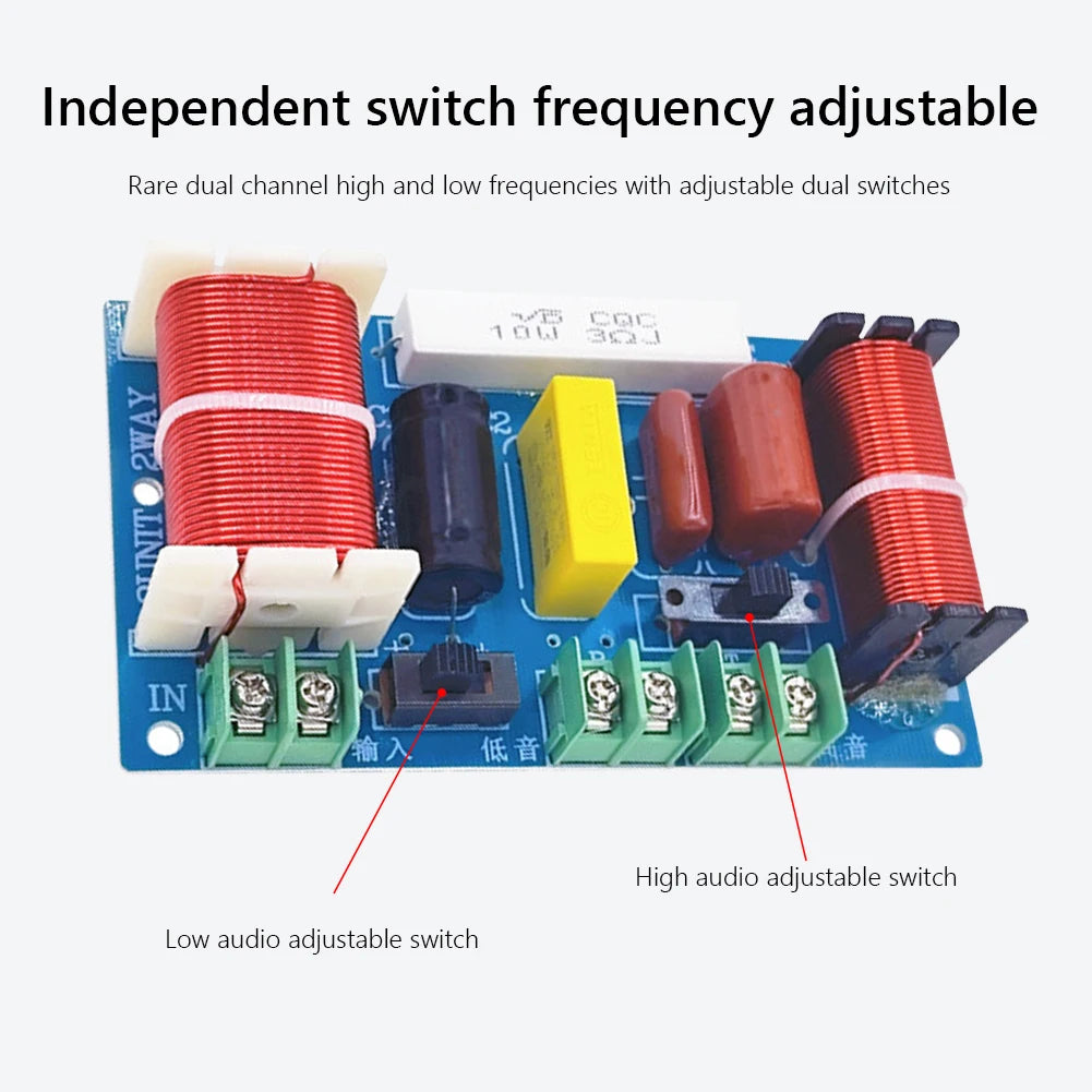 2-Way 250W 2500-3000Hz Frequency Divider DIY Speaker Filter Circuit Home Theater HiFi Stereo Audio Crossover Filters Modificatio