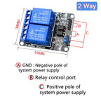 5V 12V 24V Relay Module With Optocoupler Relay Output 1 2 4 6 8 16Way Relay Module For Arduino PLC Automation Equipment Control