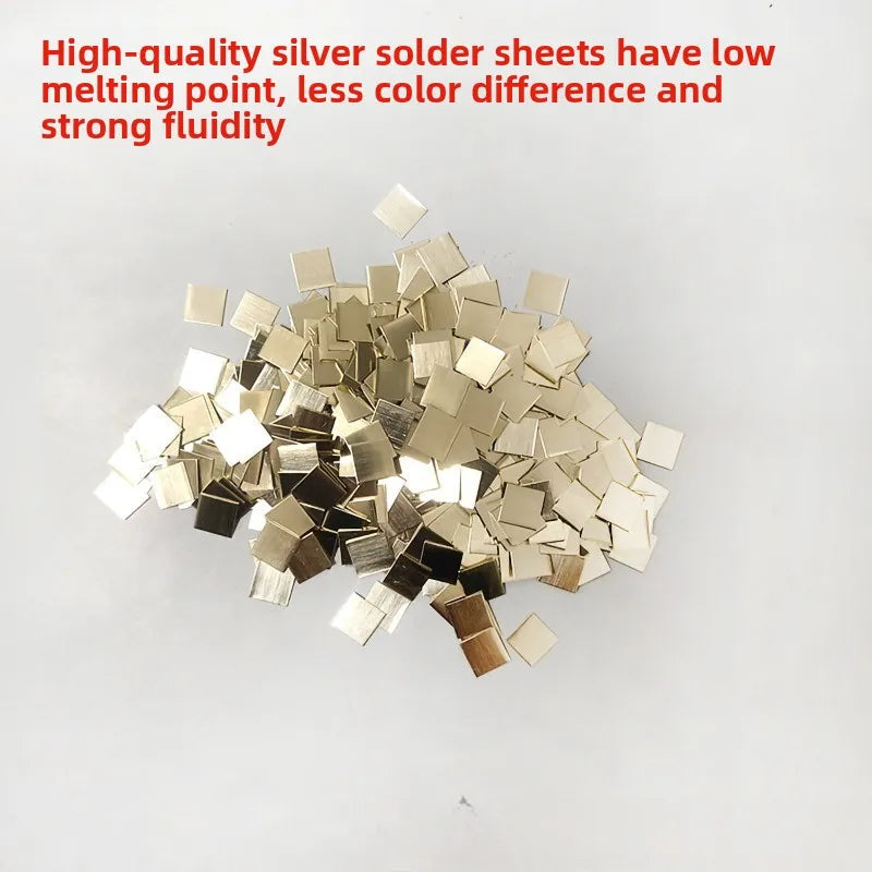 10/30Pcs Silver Solder Sheets  - High/Med/Low Temp DIY Jewelry Welding Supplies  Jewelry Processing Tool