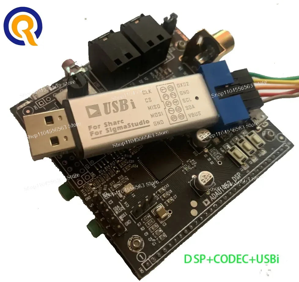 ADAU1452 DSP Development Board with STM32F103 MCU, Learning Kit with Schematic Diagrams for Audio Processing & Embedded Projects
