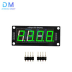 TM1637 LED Display Module for Arduino 4 Digit 7 Segment 0.56 inch Time Clock Indicator Tube Module Red Blue Green Yellow White