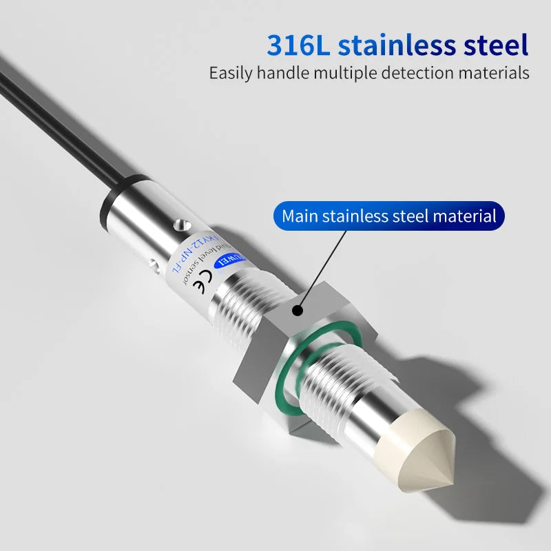 FUWEI FKY12-NP-FL Capacitive Contact Water & Oil Level Sensing Probe Proximity Switch Sensor for Level Detection