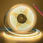 12V 5V USB COB LED Strip Light With 2Pin Wire 320 384 480 528 LEDs Flexible Tape Linear Lighting Warm White Pink Blue Red Yellow
