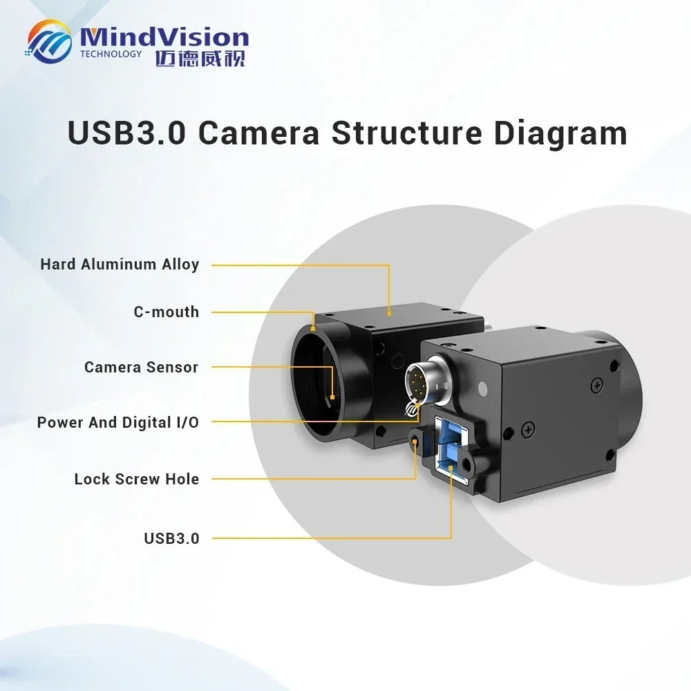 MindVision MV-SUA505GC/M 5MP USB3.0  industrial Camera  machine vision Global shutter camera