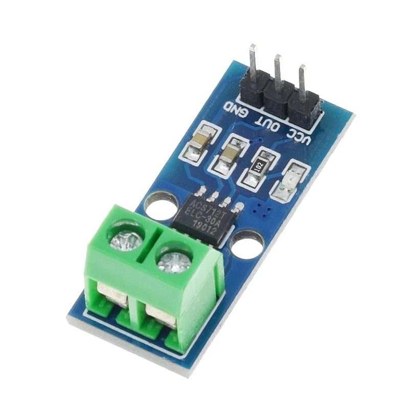 ACS712 Hall Effect Current Sensor Module (5A/20A/30A Range) – Electronic Detection Board – DC 5V
