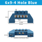 OMCH Terminal Bar 7x10 9x14mm Brass Ground Neutral Block High Conductivity Bridge Connector for Power Distribution Cabinet