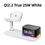 Super Fast QI2.2 25W Magnetic Wireless Charger Station For Galaxy S25/S26 iPhone 17 16 Pro Max Apple& Galaxy Watch Airpods Buds