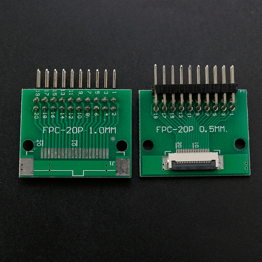 1PC FPC/FFC Adapter Board 0.5mm To 2.54mm Connector Double Row Straight Needle 4/6/8/10/12/14/15/16/18/20/22/24/26/30/34/36 Pin
