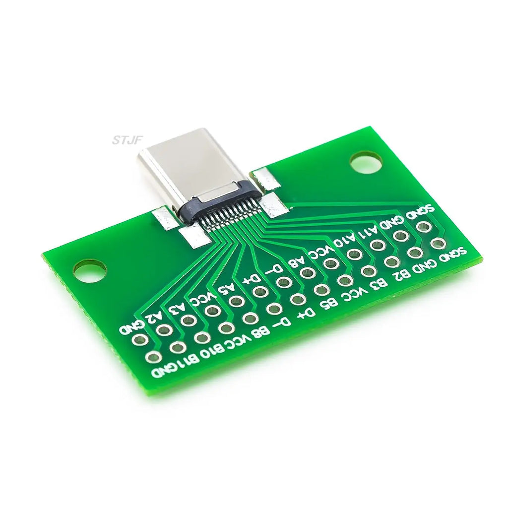 USB 3.1 Connector Type-C Adapter Plate PCB Board Female Male Head Convertor 2*13P to 2.54MM Transfer Test Board USB3.1 Module