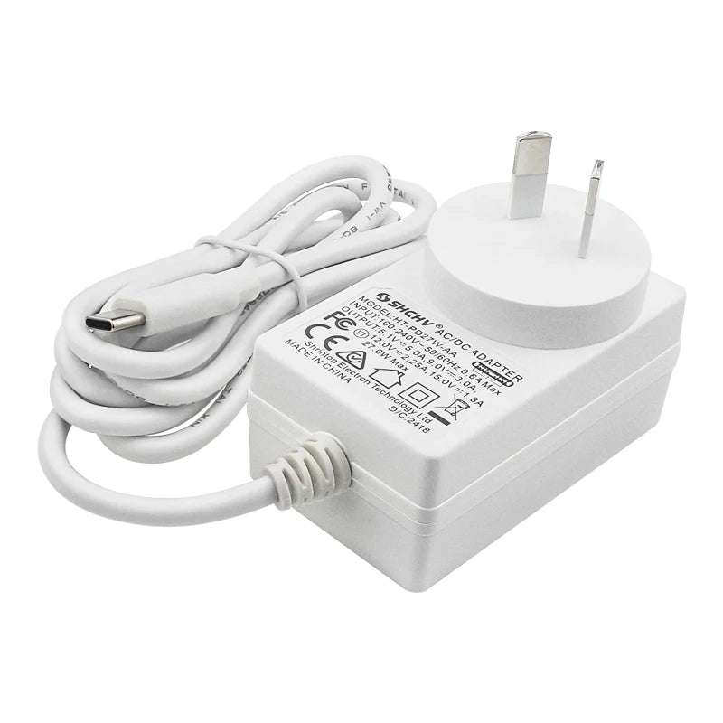 Raspberry Pi 5 PD 27W Power Supply 5.1V 5A USB Type C Power Adapter for EU US UK Plug Optional for Raspberry Pi 5/4B RPI 5