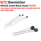 20PCS NTC Thermistor MF52 MF52A 1K 2K 2.2K 3K 4.7K 5K 10K 20K 30K 47K 50K 200K 1% 5% Temperature Sensor B Value 3950K Matchhead