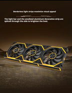 Star Brick P1 Jungle Leopard Interstellar SE Building Block Fan Triple ARGB 12cm Desktop Computer Wireless Splicing Fan
