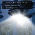LED Solar Clip Light Portable Waterproof Body Sensor Solar Lamp Outdoor Courtyard Garden Lamp Patio Home Camping Wall Lights