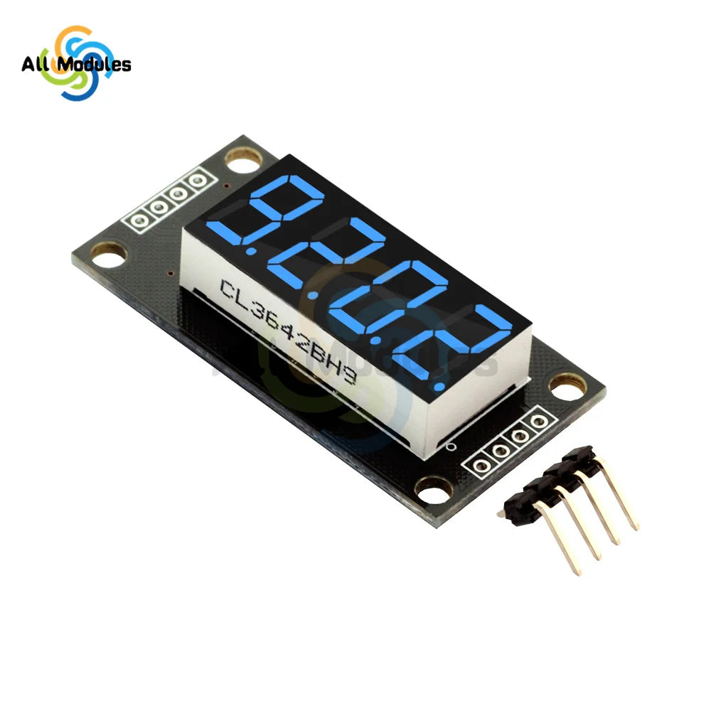 TM1637 0.36" 0.36 Inch 7 Segments Digital Display Tube 4-Digit LED  Module Board For Arduino Red Green Blue Yellow White