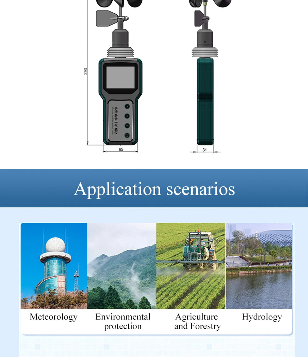 HAWS006A-GPS Handheld portable Weather Station  Temperature Humidity Pressure Sensor Outdoor GPS handheld weather station