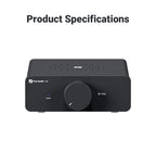 Fosi Audio V3 Stereo Power Amplifier 300W X2 TPA3255 Class D Mini Speaker Amp 2 Channel Audio Amplifier for Passive Bookshelf