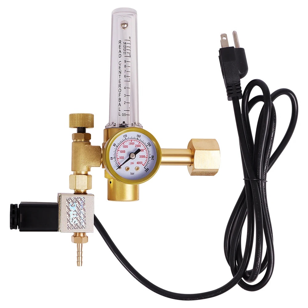 CO2 Monitor Controller Concentration Tester Carbon Dioxide Monitor NDIR Sensor CO2 Pressure Regulator Valve for Greenhouse