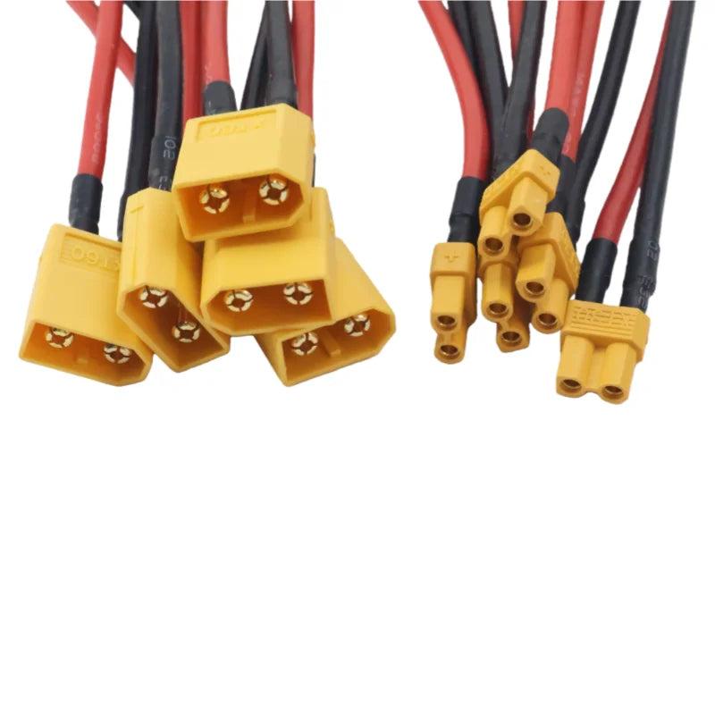 5/1pcs XT30 Female to XT60 Male RC Lipo Battery Adapter 10CM Cable 14AWG Silicone Wire for FPV RC Car Accessories