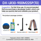 SX1262 LoRa Wireless Module 868Mhz 915Mhz 433 475Mhz DX-LR30 22dBm 8KM Long Range SMD RF Module Power Supply
