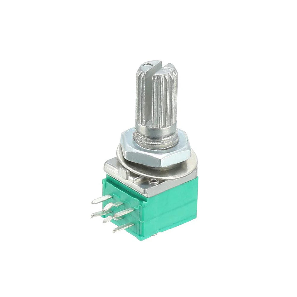 10PCS RK097 RK097N Potentiometer B1K 5K 10K 20K 50K 100K 500K 15mm 3Pin Audio Shaft Amplifier Sealing Potentiometers kit