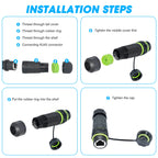 YXY RJ45 Docking Connector Ethernet Network Panel Mount Waterproof IP68 Header Outdoor Broadband Network Cable Extender