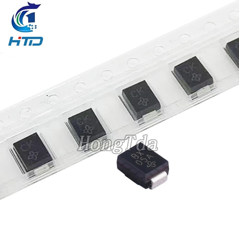 50PCS TVS DIODE SMBJ5.0CA SMBJ6.0CA SMBJ6.5CA SMBJ7.0CA SMBJ7.5CA SMBJ8.0CA SMBJ8.5CA SMBJ9.0CA SMBJ10CA 600W SMB(DO-214AA)