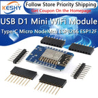 Type-C Micro USB D1 Mini NodeMcu ESP8266 ESP-12F Mini NodeMCU Lua 4M Bytes WiFi Module Wireless WiFi Module for Arduino