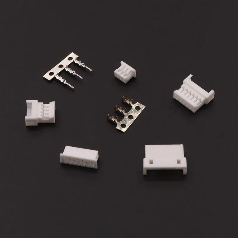 10/50 Sets Micro JST 1.25mm Wire to Wire Type Connector Kit with Male/Female Housing And Terminals for Electronics