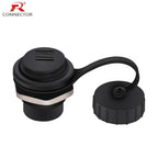 Waterproof D Type Chassis Connector,Type C Female to Female USB-C Converter Adapter Type-C Panel Mount DIY Jack with Dust Cover