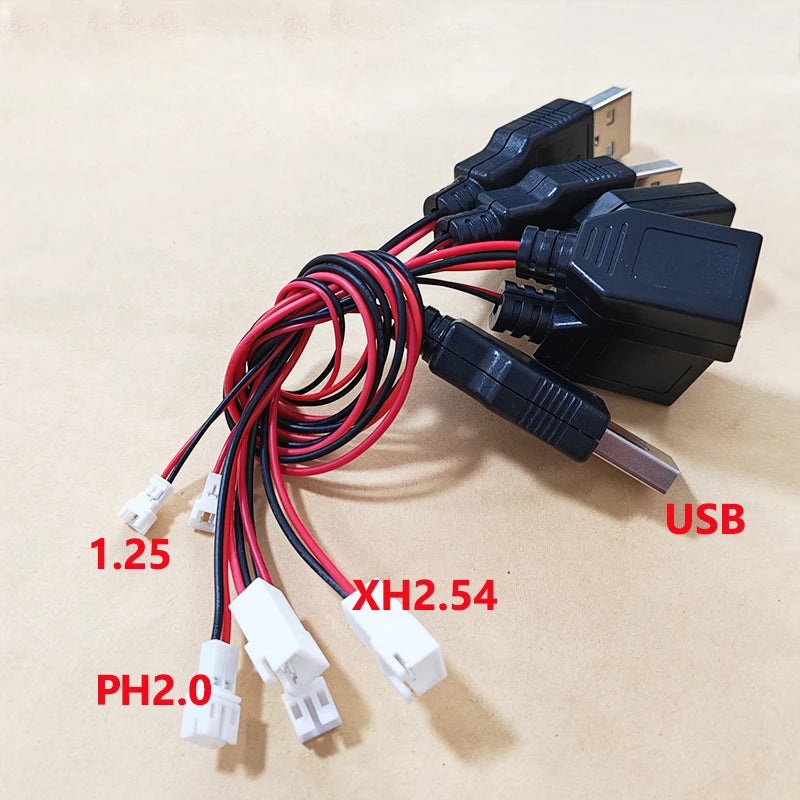 USB Adapter Cable Kit With PH2.0/XH2.54 Connectors For Power Signal Cables Of DIY Electronic Products 3D Printers RC Toys Etc
