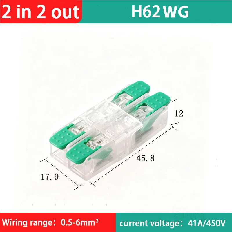 Fast Wiring Wire Connectors Splitter Terminal Blocks Quick Plug-in Connector Conductor Cable Junction Box