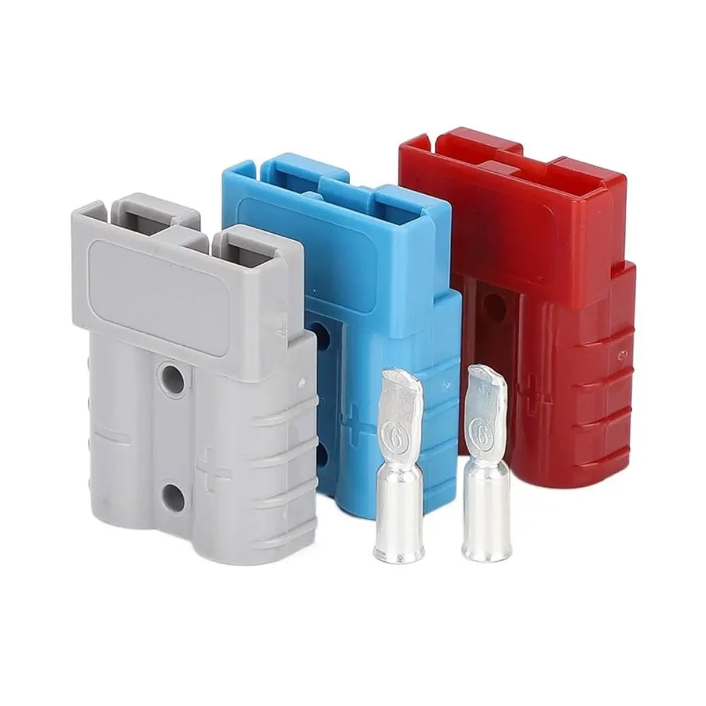 Power Connectors 50 AMP Plug Cable Terminal 600V Grey Red Quick Plug Connector Battery Power Connector