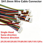 10PCS SH 1.0mm Wire Cable Connector DIY SH1.0 JST 2/3/4/5/6/7/8/9/10/11/12Pin Electronic Line Double Connect Terminal Plug 28AWG