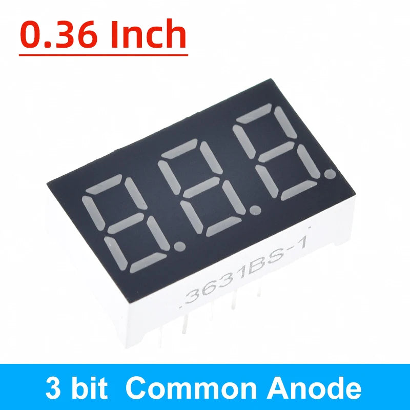 TZT 0.28/0.36/0.4/0.56 inch LED display 7 Segment 1/ 2 / 3 / 4 Bit Digit Tube Red Common Cathode / Anode Digital led 7segment
