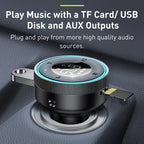 Bluetooth 5.3 FM Transmitter Car Cigarette Lighter Dual USB Fast Charging Handsfree Calling Vehicle Audio Receiver