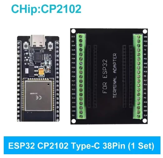 ESP-WROOM-32 Microcontroller Development Board ESP32 Expansion Breakout Board GPIO 1 into 2 for 38PIN Narrow Version