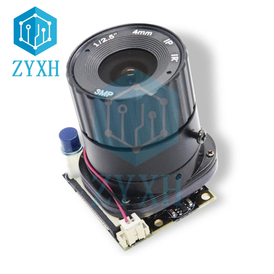Raspberry Pi 3B+ 4B OV5647 Camera Module Auto Switch IR CUT Day/Night Vision 5MP 65 Degree 1080P with LED Light