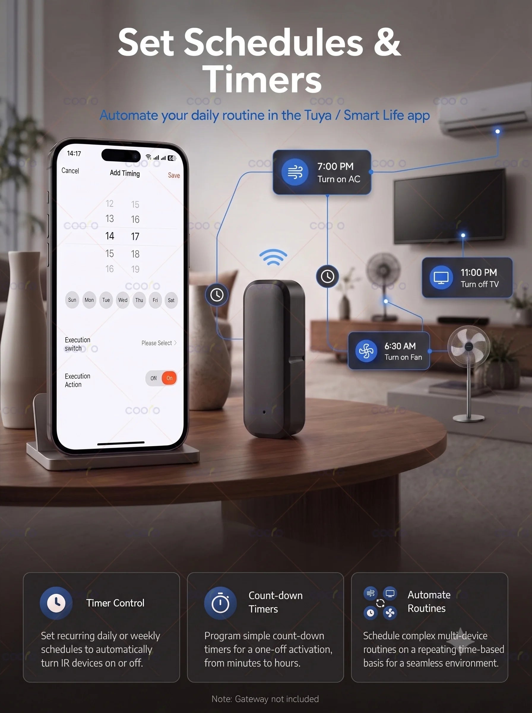 Tuya ZigBee Smart IR Remote Control Universal Infrared Remote Controller for Smart Home TV DVD AC works with Alexa Google Home