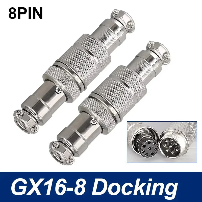 GX16 Docking Aviation Connector 2 3 4 5 6 7 8 9 10 Pin Male Female Plug Socket Inline Wire Panel Cable Connector Adapter Joint